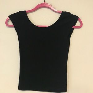 Black crop top
